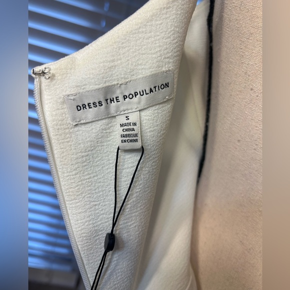 Rory Midi OFF white NWT SMALL Dress the Population$198.00 - Picture 9 of 13